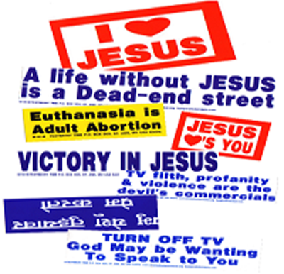 Christian bumper stickers